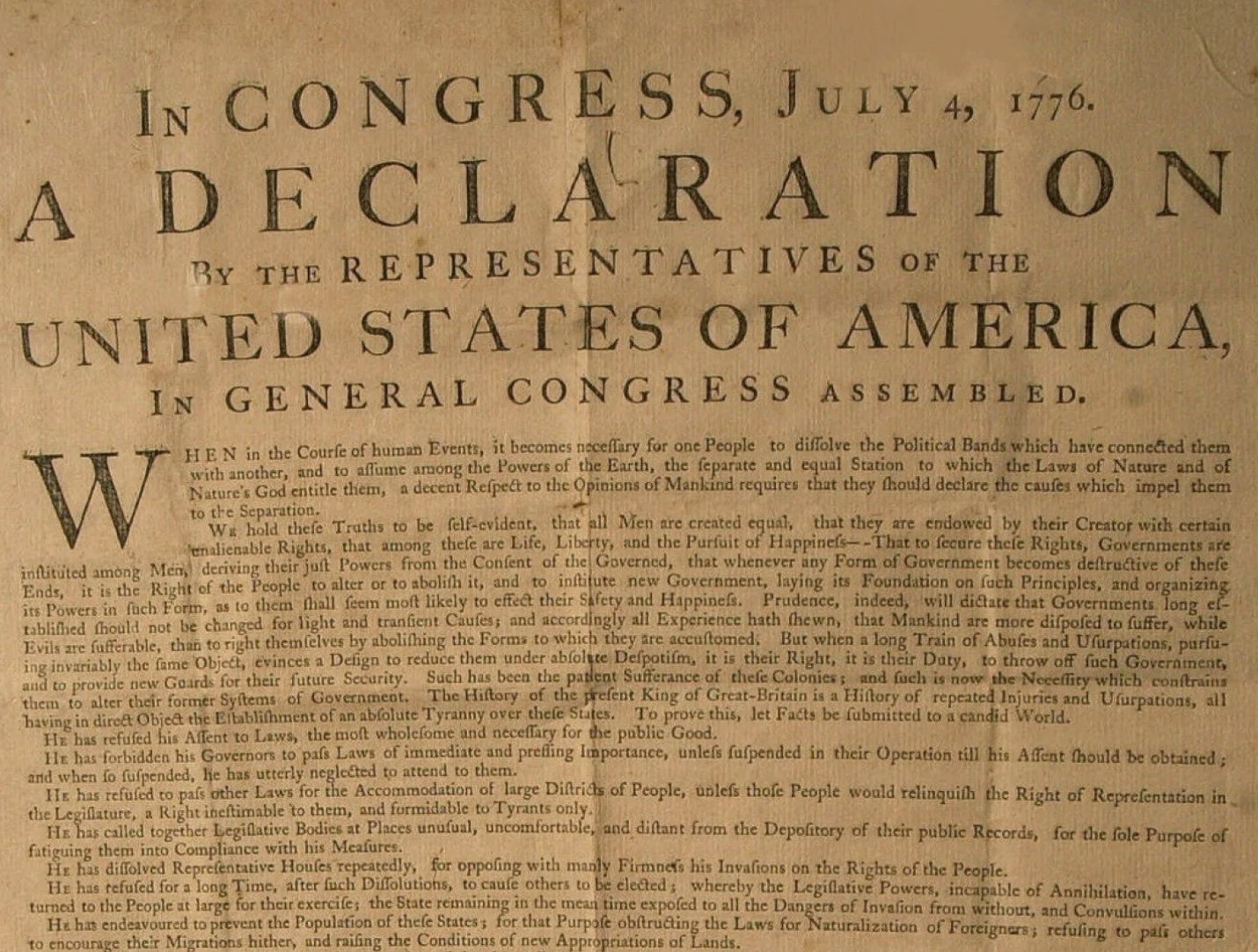 The Declaration of Independence Creatively Translated